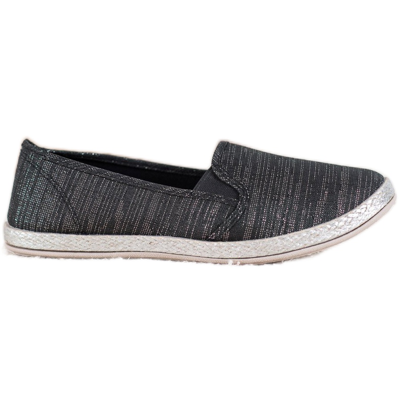 SHELOVET Chaussures à enfiler confortables le noir