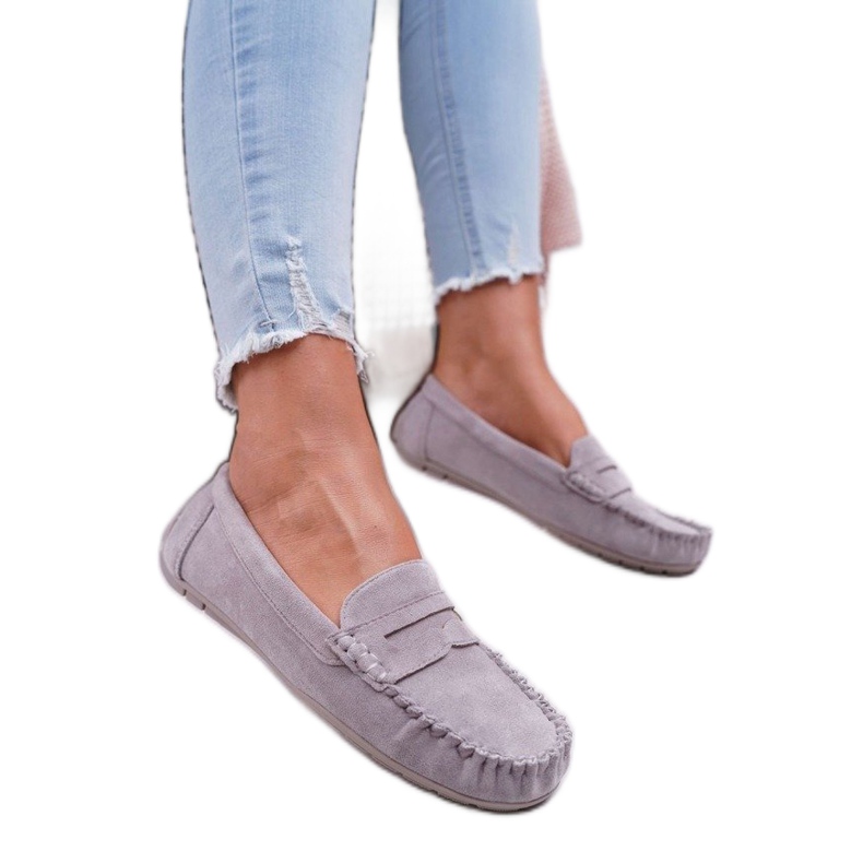 SEA Mocassins femme gris T348 SEA Mocassins femme gris T348