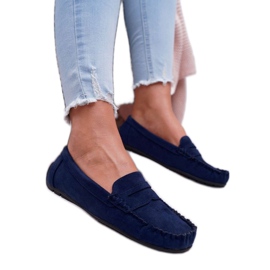 SEA Mocassins femme bleu marine T348