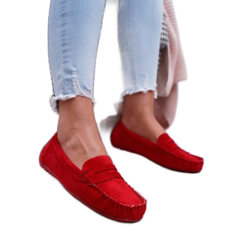 SEA Mocassins femme rouge T348 SEA Mocassins femme rouge T348