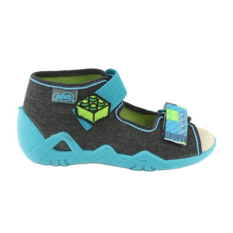 Chaussures enfant Befado jaune 350P006 bleu gris