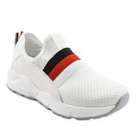 Chaussures de sport blanches à enfiler NB256P-1