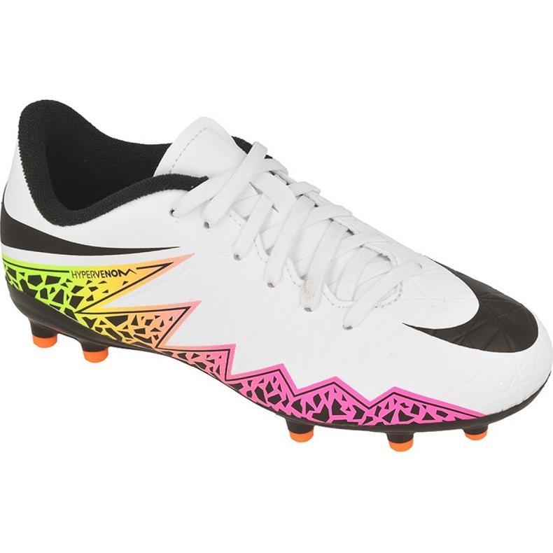 Nike Hypervenom Phelon Ii Fg Jr 744943-108 chaussures de football multicolore blanche
