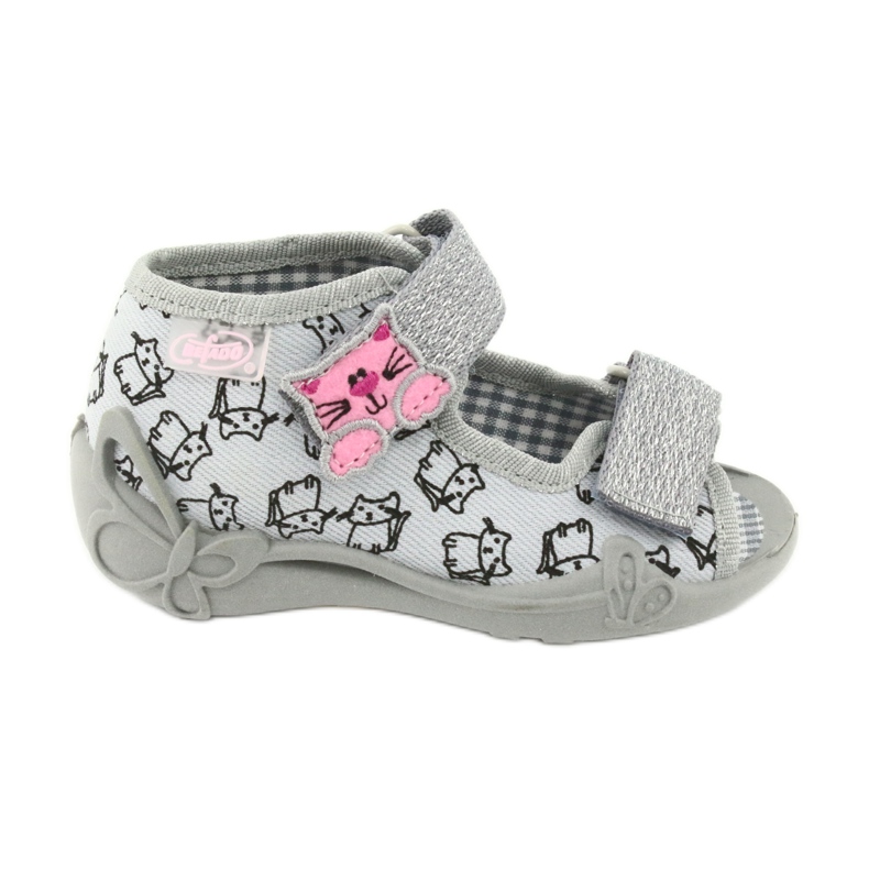Chaussures pour enfants Befado 242P102 rose argent gris