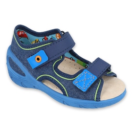 Befado chaussures pour enfants pu 065P130 bleu marine bleu