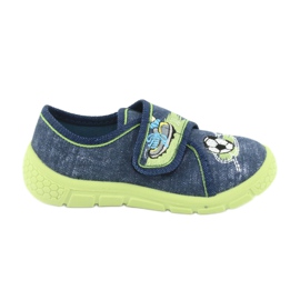 Chaussures enfant Befado 557P138 bleu marine vert