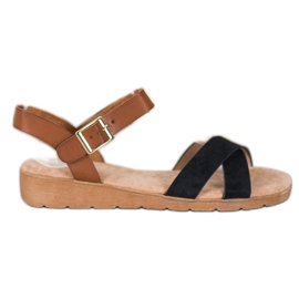 SHELOVET Sandales élégantes le noir