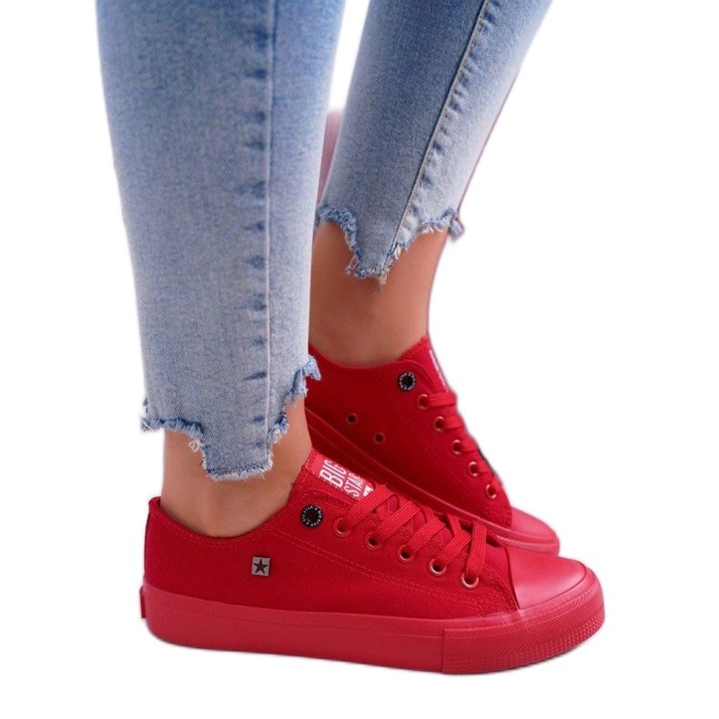 Baskets femme rouges Big Star AA274007
