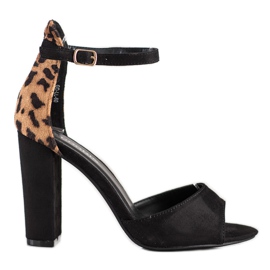 Goodin Escarpins à pois brun noir