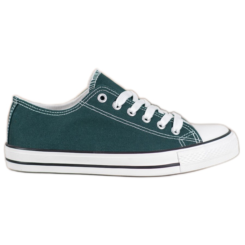 Bona Baskets de sport vert Bona Baskets de sport vert