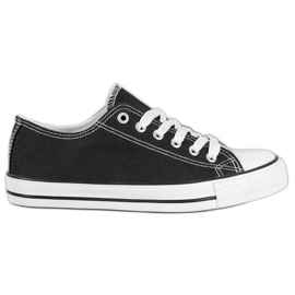 Bona Baskets de sport noir