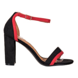 SHELOVET Sandales élégantes à talons hauts noir