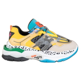 Seastar Baskets mode multicolore jaune Seastar Baskets mode multicolore jaune