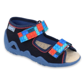 Chaussures enfant Befado jaune 350P010 bleu marine