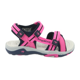 Sandals mousse rose et bleu marine kangaroos 18335
