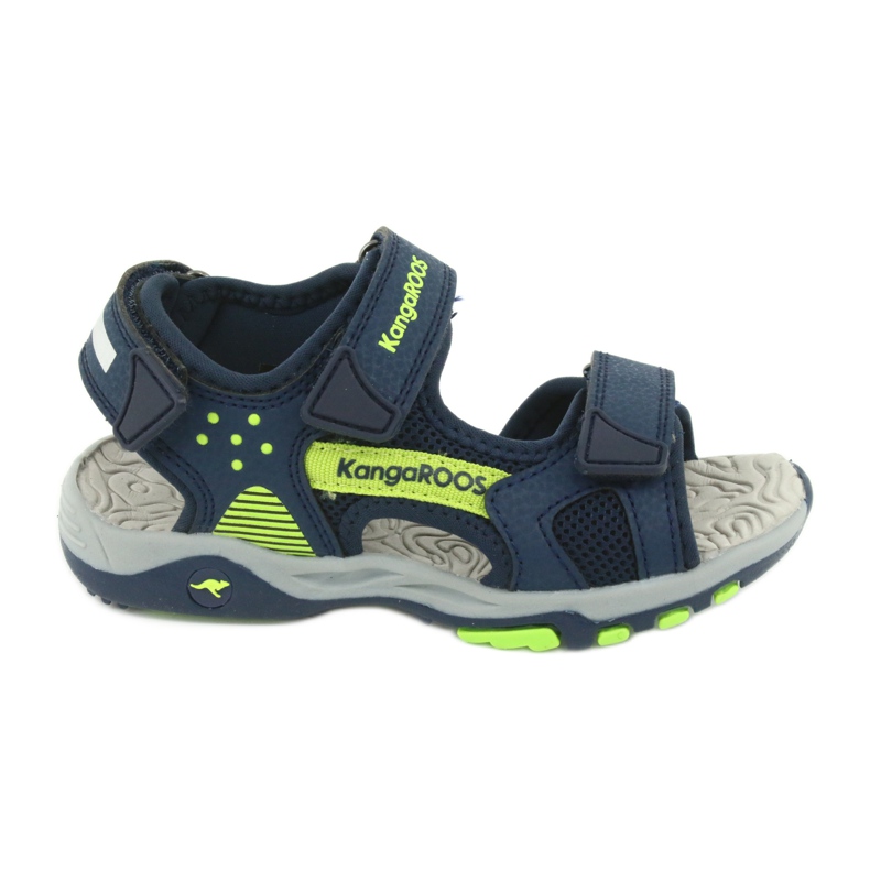 KangaRoos Garçons sandals mousse intérieure marine / vert 18337 bleu KangaRoos Garçons sandals mousse intérieure marine / vert 18337 bleu