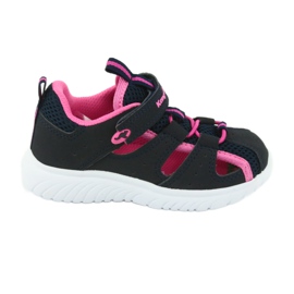 Sandales velcro KangaRoos 02058 dk marine bleu marine rose