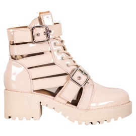 Seastar Bottes de mode laquées brun