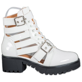 Seastar Bottes de mode laquées blanc
