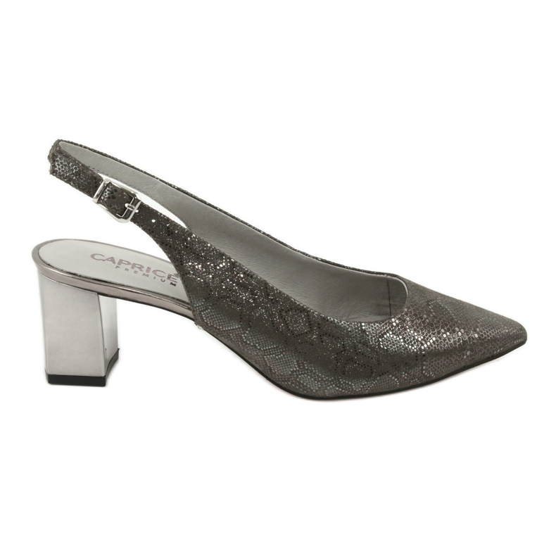Caprice 29605 Sandales féminines sur le pilier, gris brillant