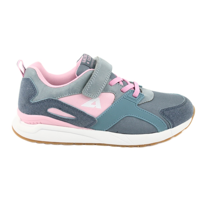 Chaussures de sport American Club BS12 bleues rose gris