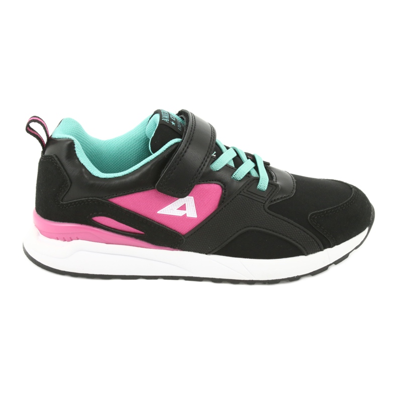 Chaussures de sport American Club BS12 noires le noir rose vert