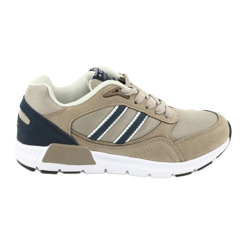 Chaussures de sport beige pour enfants American Club BS10