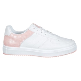 SHELOVET Chaussures élégantes sur la plate-forme blanc rose
