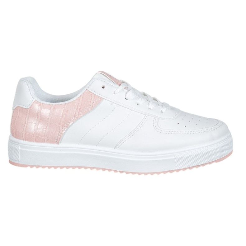 SHELOVET Chaussures élégantes sur la plate-forme blanche rose