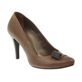 Escarpins en cuir marron Kaniowski 125 brun Escarpins en cuir marron Kaniowski 125 brun