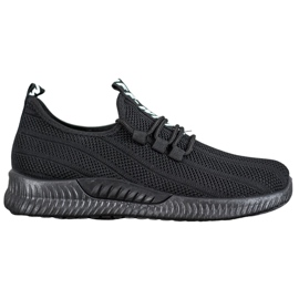 SHELOVET Chaussures noires ajourées le noir