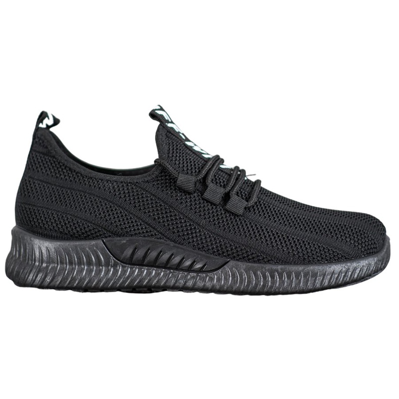 SHELOVET Chaussures noires ajourées le noir