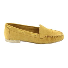 Mocassins femme en daim Sergio Leone 722 jaune