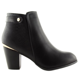 Bottines noires à talons F167 Black Ii Genre le noir