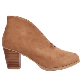 Boots transitionnelles à fente camel NS128P Camel brun