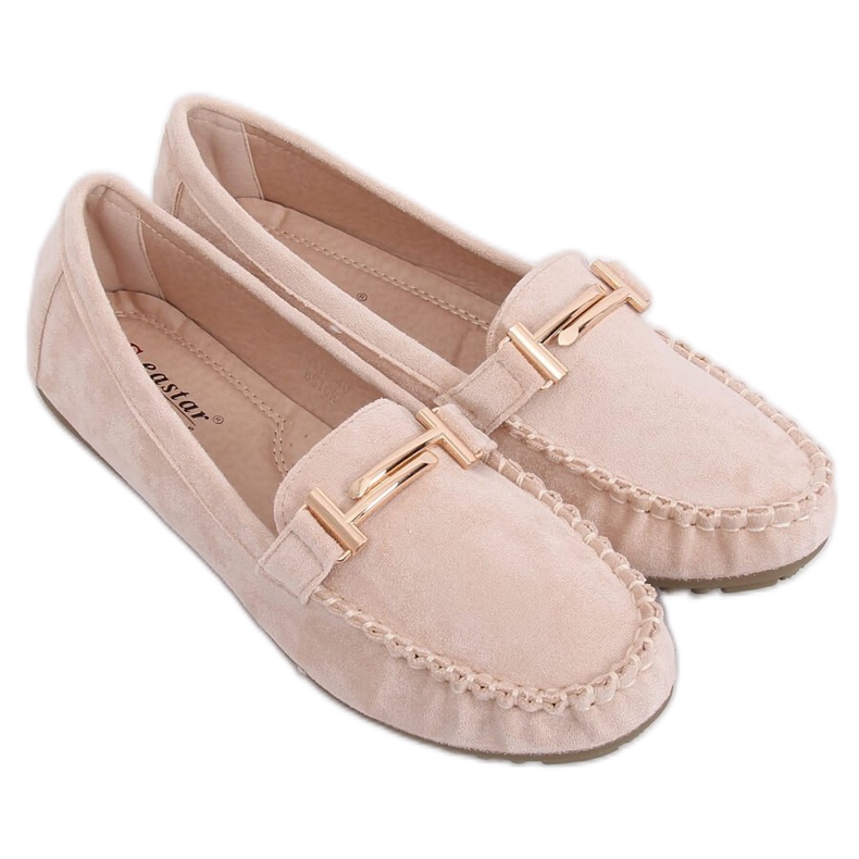 Mocassins femme beiges ZA01P Beige Mocassins femme beiges ZA01P Beige
