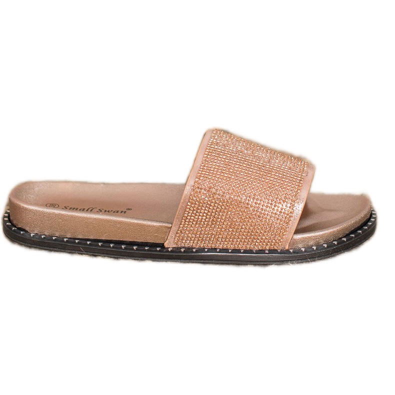 SHELOVET Pantoufles à la mode avec zircone cubique jaune