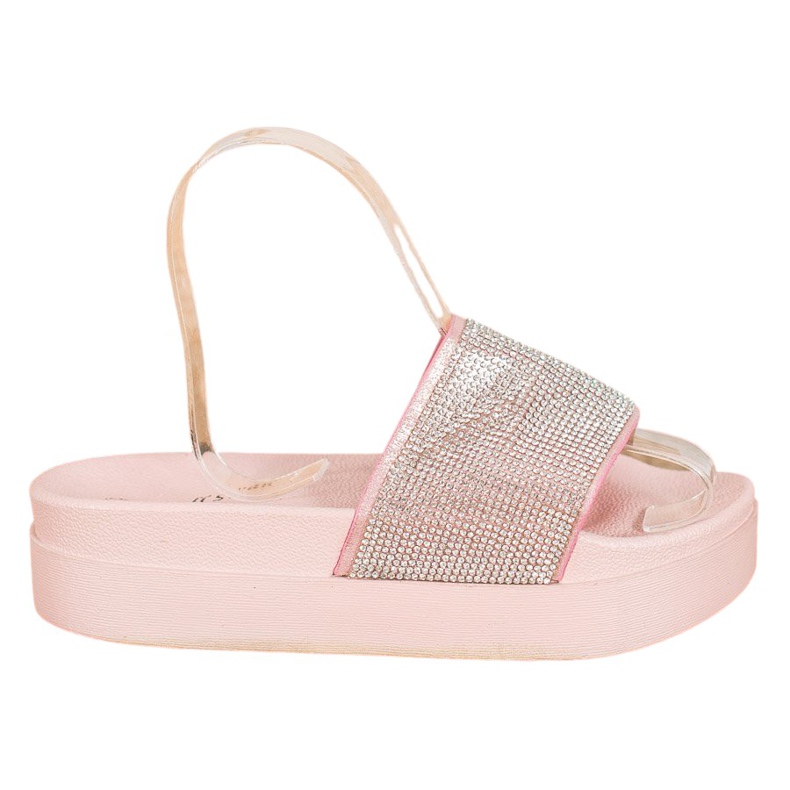 SHELOVET Pantoufles Sur La Plateforme rose