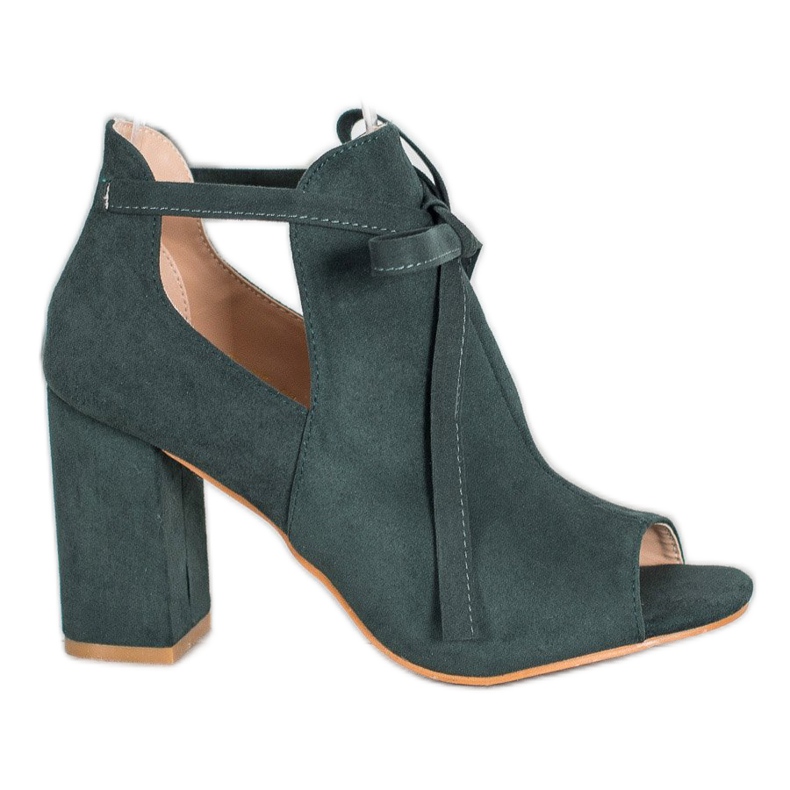 Bottines VINCEZA à bout ouvert et nouées