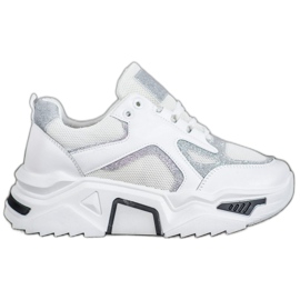 Seastar Baskets à la mode avec des paillettes blanc multicolore