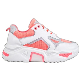 Seastar Baskets à la mode avec des paillettes blanc orange