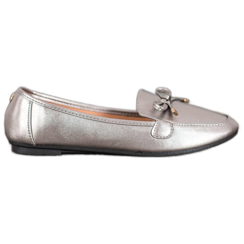 Clowse Ballerines élégantes en argent gris