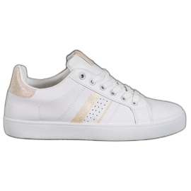SHELOVET Chaussures de sport blanches confortables