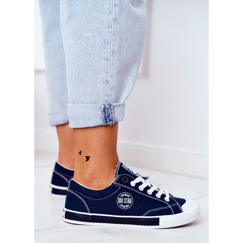 Baskets femme bleu marine Big Star FF274229