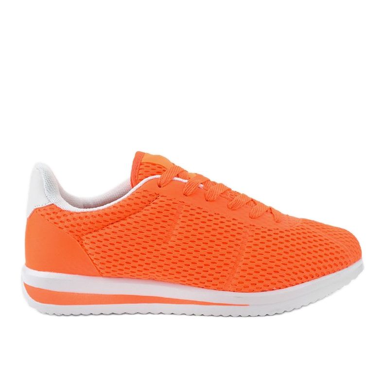 Chaussures de sport femme orange fluo FXZ32-4