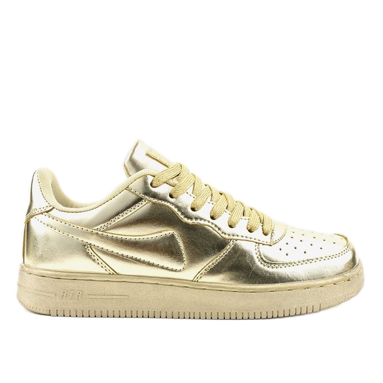 Chaussures de sport dorées brillantes B731-37 d'or
