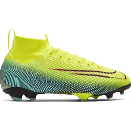 Nike Mercurial Superfly 7 Elite Mds Fg Jr BQ5420-703 chaussures de football jaune jaune