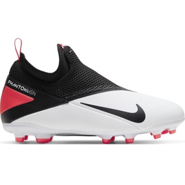 Chaussures de football Nike Phantom Vsn 2 Academy Df FG / MG Jr CD4059-106 blanc blanc