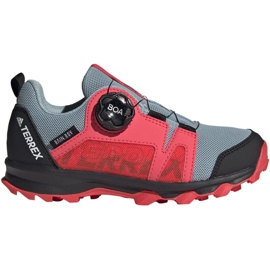 Chaussures Adidas Terrex Agravic Boa K Jr EH2687 rouge gris Chaussures Adidas Terrex Agravic Boa K Jr EH2687 rouge gris