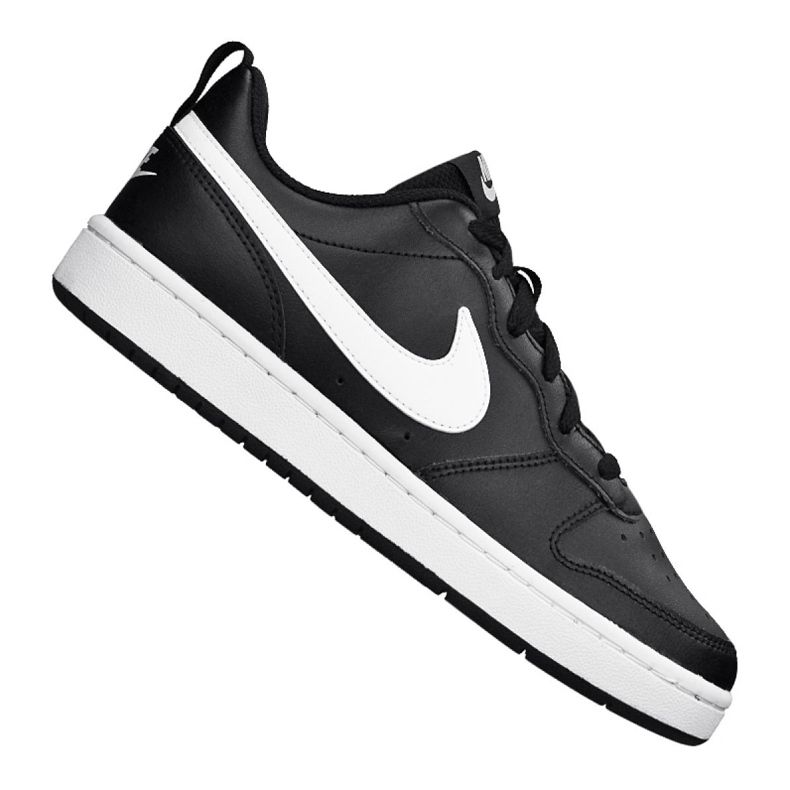 Chaussures Nike Court Borough Low 2 (GS) Jr BQ5448-002 le noir